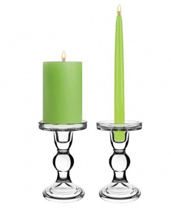 Glass Pillar/Taper Candle Holders or Hurricane Glass Candle Covers