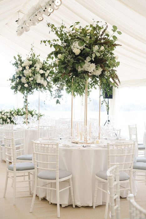 Rose Gold Modern Rectangular Wedding Centerpiece Floral Stand