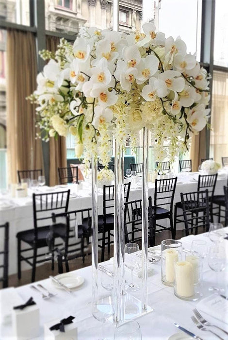 Acrylic Clear Modern Rectangular Wedding Centerpiece Floral Stand