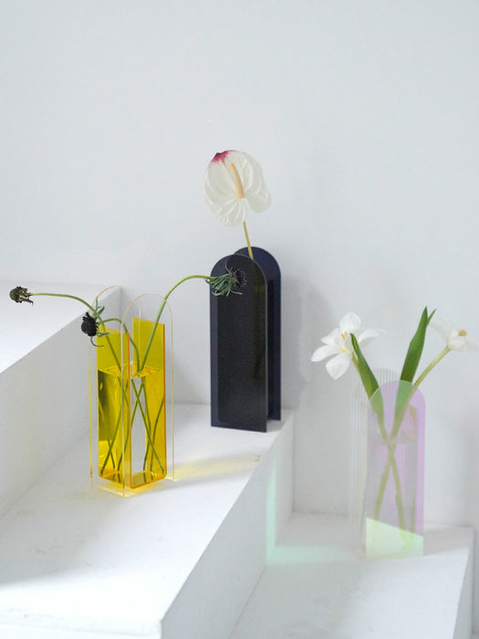 Colorful Mini Modern Acrylic Art Vases