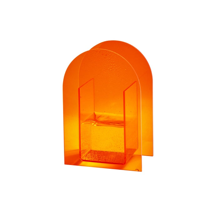 Colorful Modern Acrylic Arch Vase