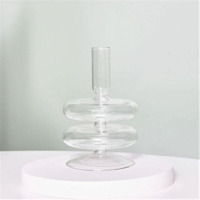 Bubble Glass Candlesticks - Mixed Short Collection