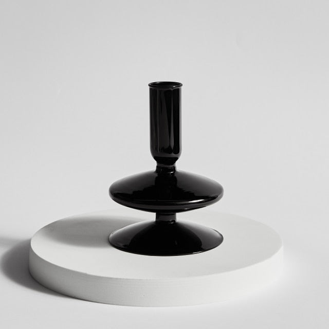 Bubble Glass Candlesticks - Mixed Short Collection