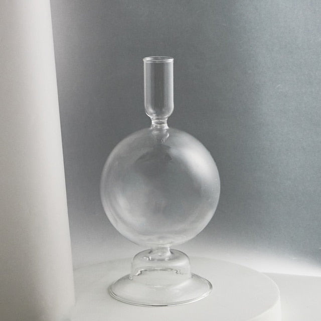 Bubble Glass Candlesticks - Mixed Short Collection