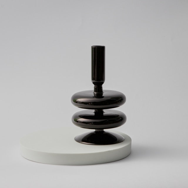 Bubble Glass Candlesticks - Mixed Short Collection