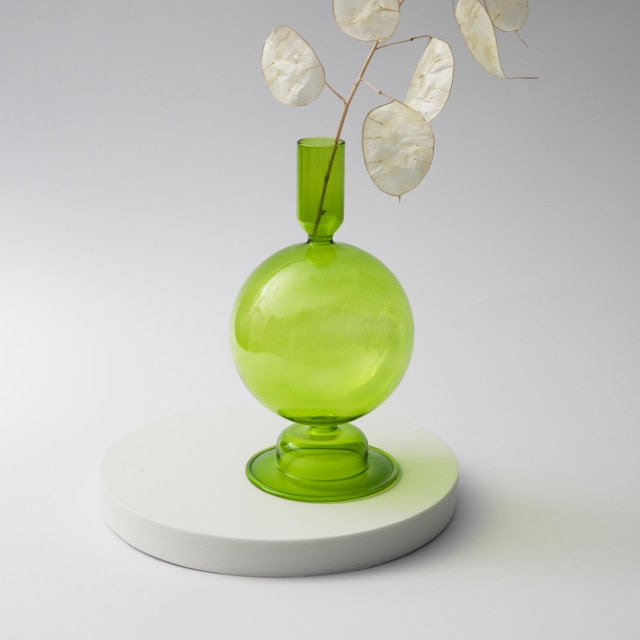 Bubble Glass Candlesticks - Mixed Short Collection