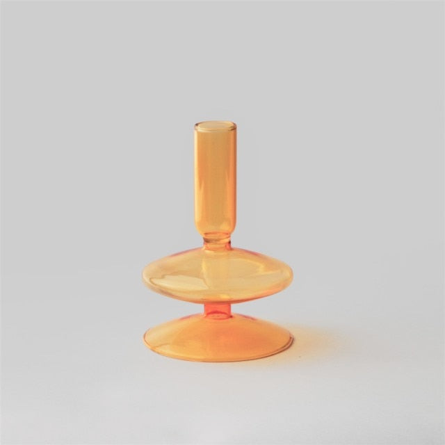 Bubble Glass Candlesticks - Mixed Short Collection