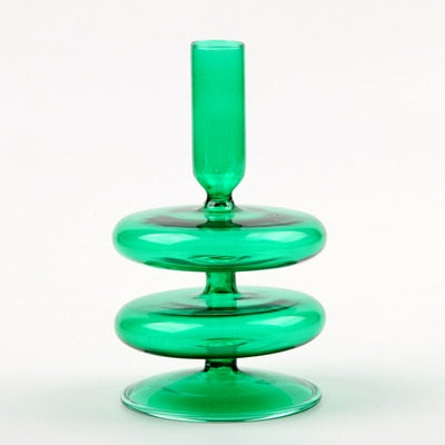 Bubble Glass Candlesticks - Mixed Short Collection