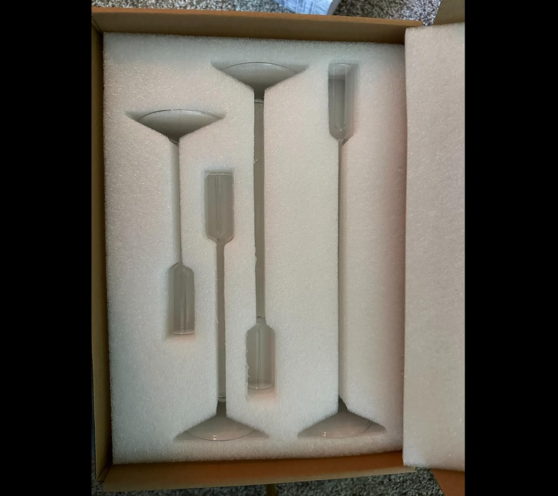 Glass Taper Candle Holder Set