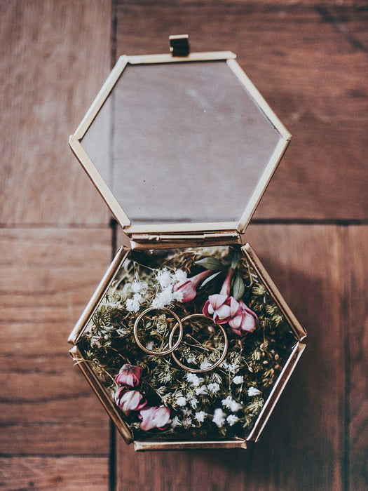 Hexagon Jewelry Ring Box