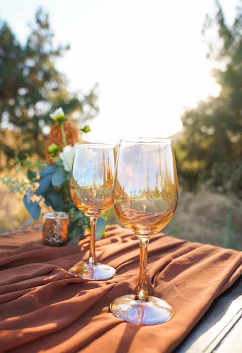 Iridescent Luster Wine Glass