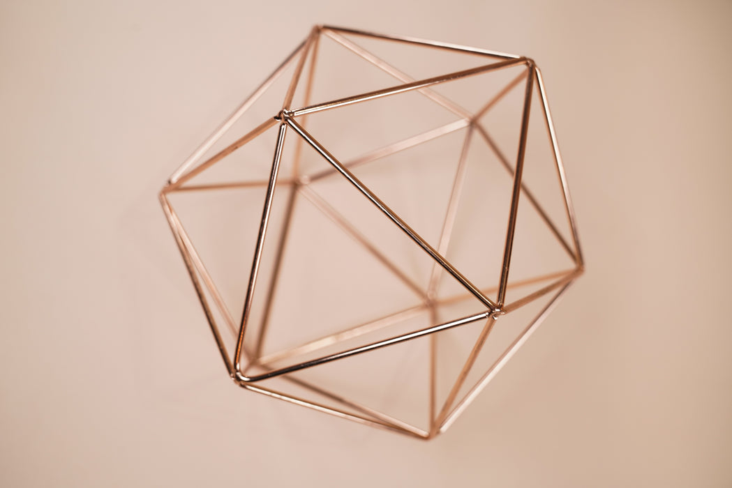 Geometric Terrarium Sphere Centerpiece (No Glass)