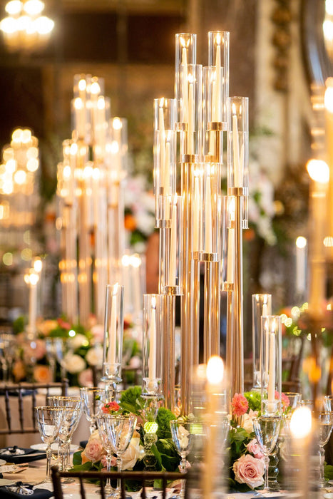 Tall Centerpiece / Candlestick Candelabra Centerpiece / Wedding Event Centerpiece / Wedding Event Decor