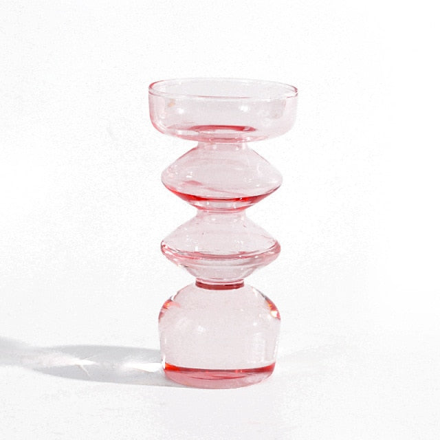 Bubble Glass Tea-light Bud Vase Holders