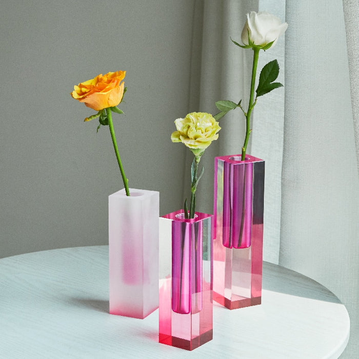 Colorful Modern Block Acrylic Bud Vase– EveryGoldenDetail