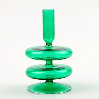 Bubble Glass Candlesticks -  Mixed Short Collection